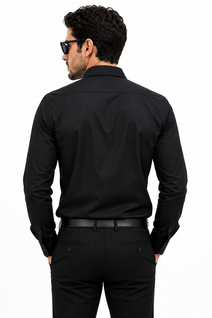 MPL Erkek Uzun Kol Armürlü Slimfit Gömlek - Castellammare di Stabia