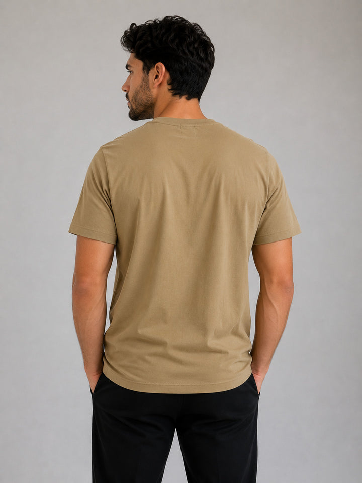 MPL Erkek Los Angeles Baskılı Bisiklet Yaka Likralı Slim Fit Kısa Kol Tişört - Huesca