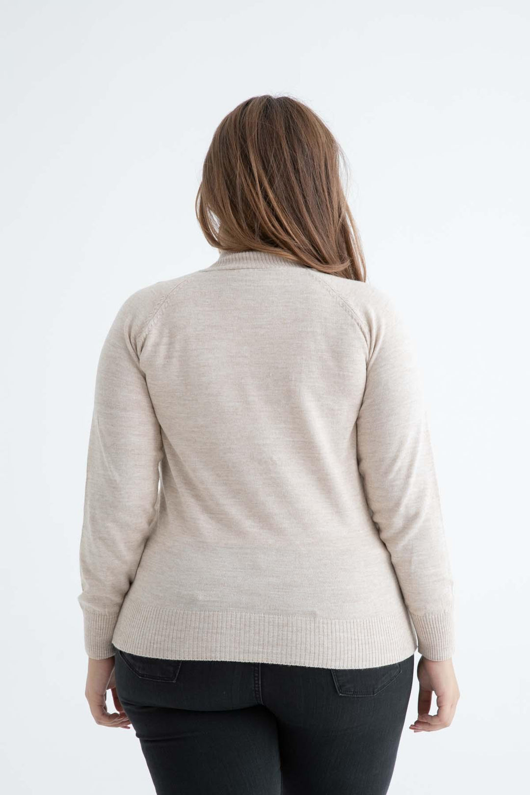 MPL Woman Plus Size Fisherman Sweater 4125 - Cathedral City
