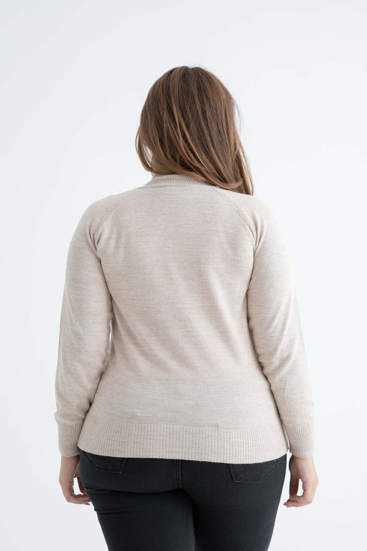 MPL Woman Plus Size Fisherman Sweater 4125 - Cathedral City