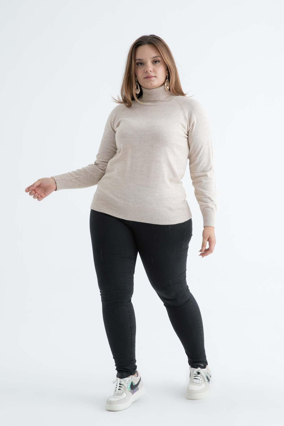 MPL Woman Plus Size Fisherman Sweater 4125 - Cathedral City
