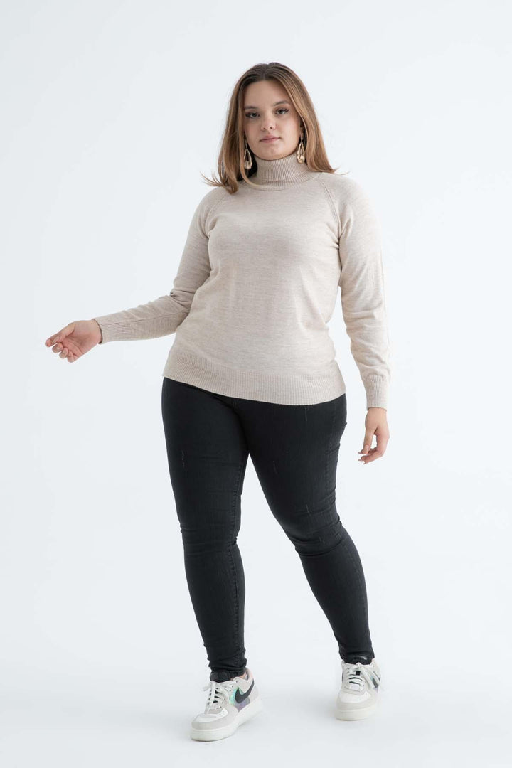 MPL Woman Plus Size Fisherman Sweater 4125 - Cathedral City