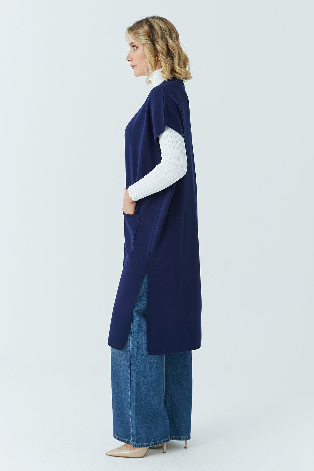 MPL Woman Long Pocketed Vest 12779 - Apatzingan de la Constitucion