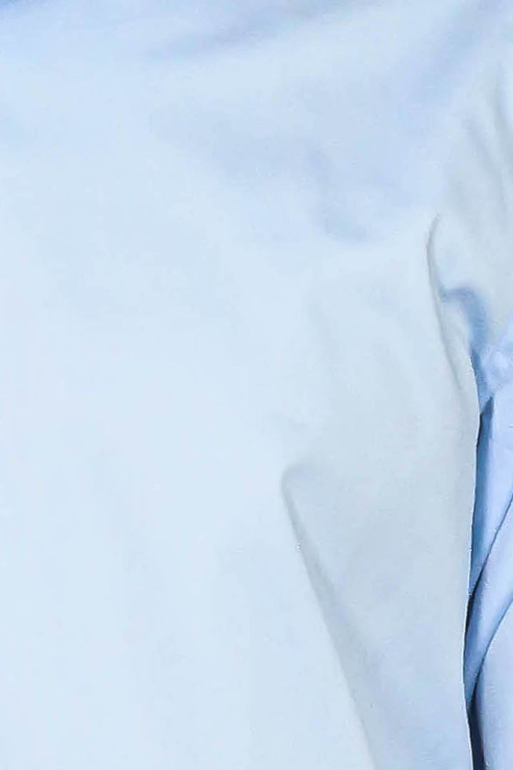 WSS Cotton Satin Sky Blue Men Shirt  - Palm Beach Gardens
