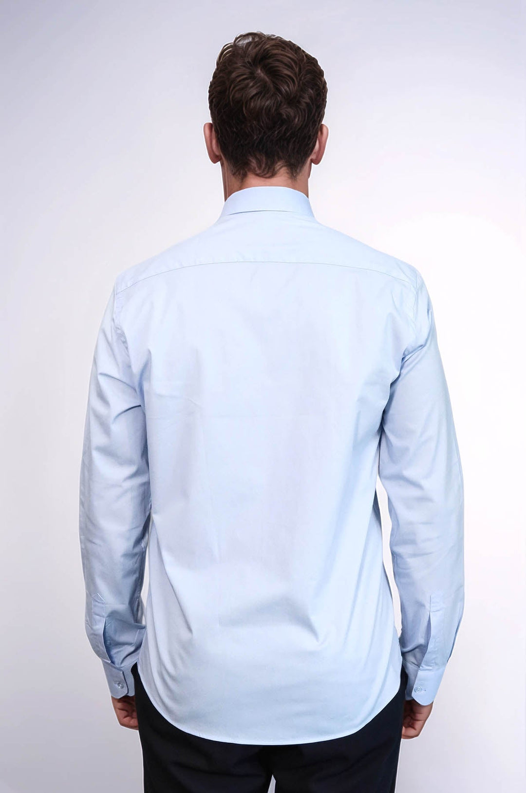 WSS Sky Blue Slim-Fit Long Sleeve Shirt  - Apaseo el Alto