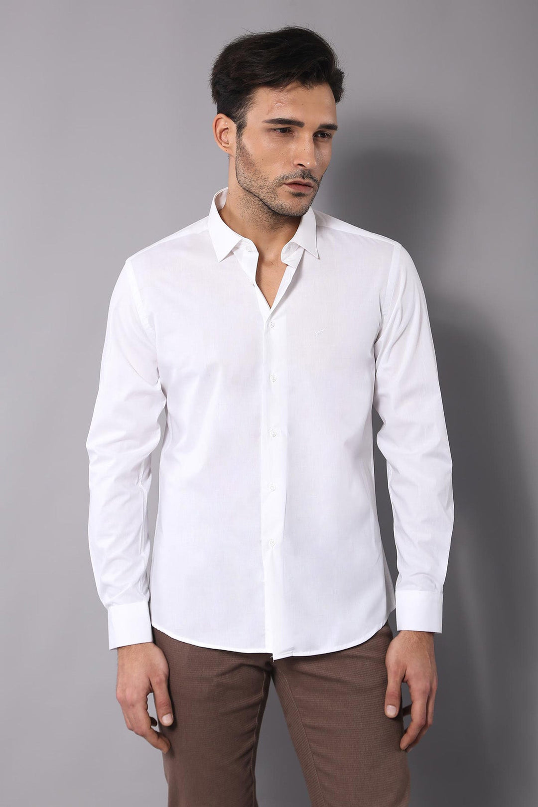 WSS Poly Cotton Slim Fit Cream Shirt  - Dale City