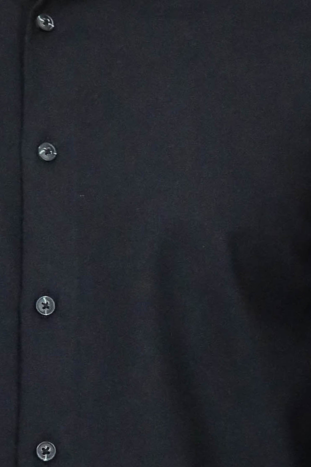 WSS Plain Slim Fit Black Men Lumberjack Shirt  - Quimper