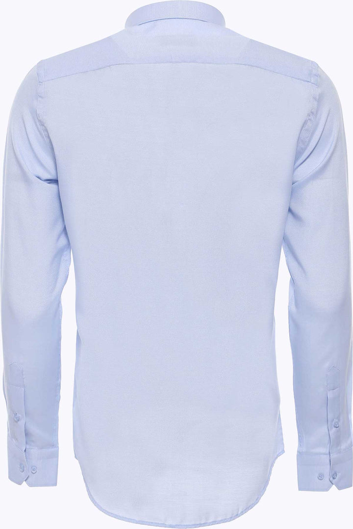 WSS Light Blue Patterned Long Sleeve Shirt  - Elmhurst