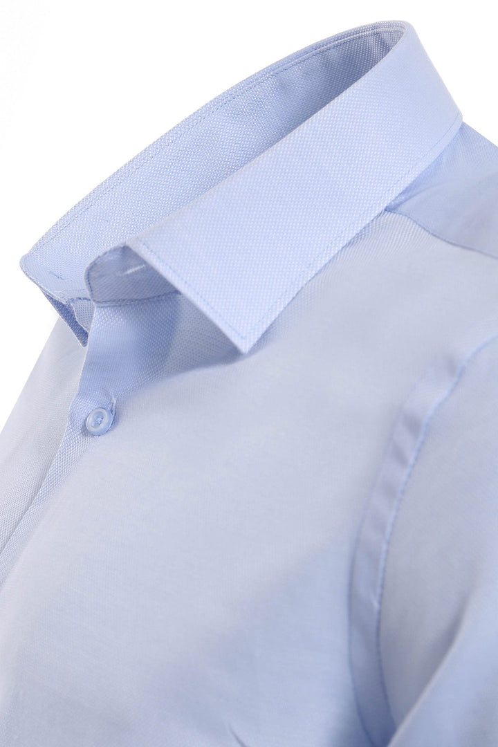 WSS Light Blue Patterned Long Sleeve Shirt  - Elmhurst