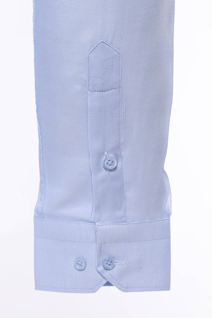 WSS Light Blue Patterned Long Sleeve Shirt  - Elmhurst