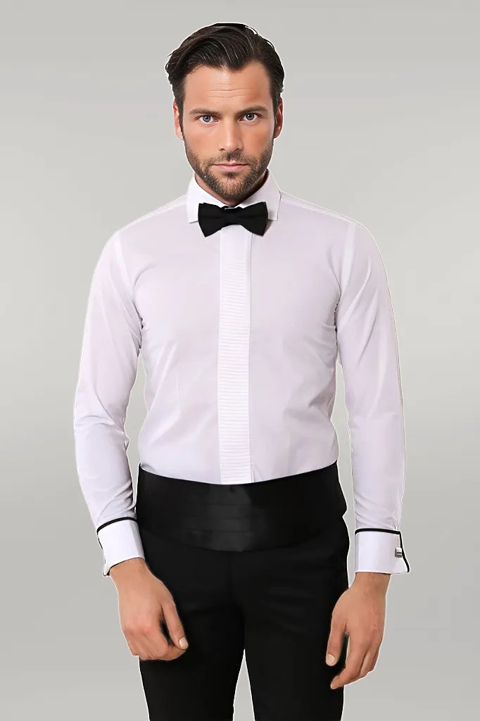 WSS White Tuxedo Shirt  - Singen
