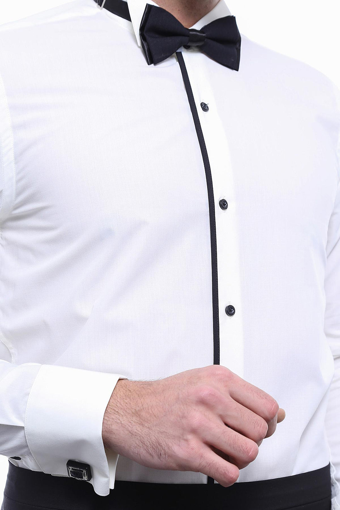 WSS Cream Tuxedo Shirt  - Singen