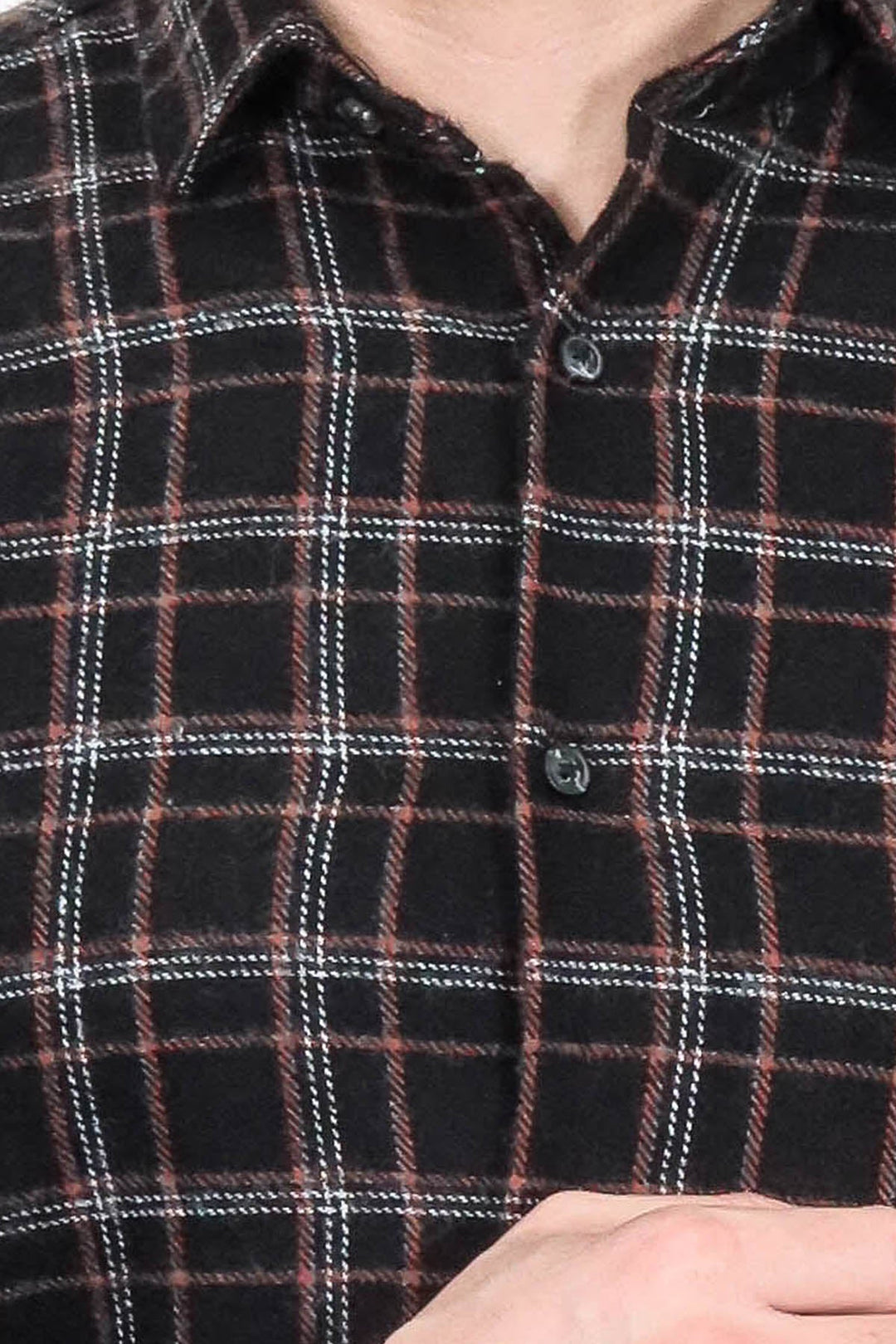 WSS Plaid Black Men Lumberjack Shirt  - Kawartha Lakes
