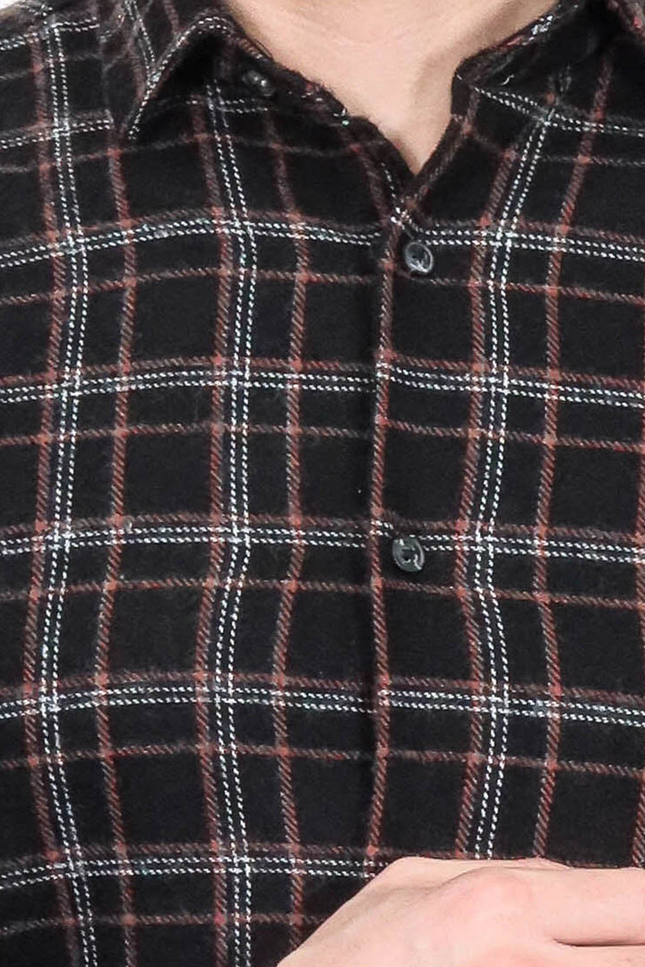 WSS Plaid Black Men Lumberjack Shirt  - Kawartha Lakes