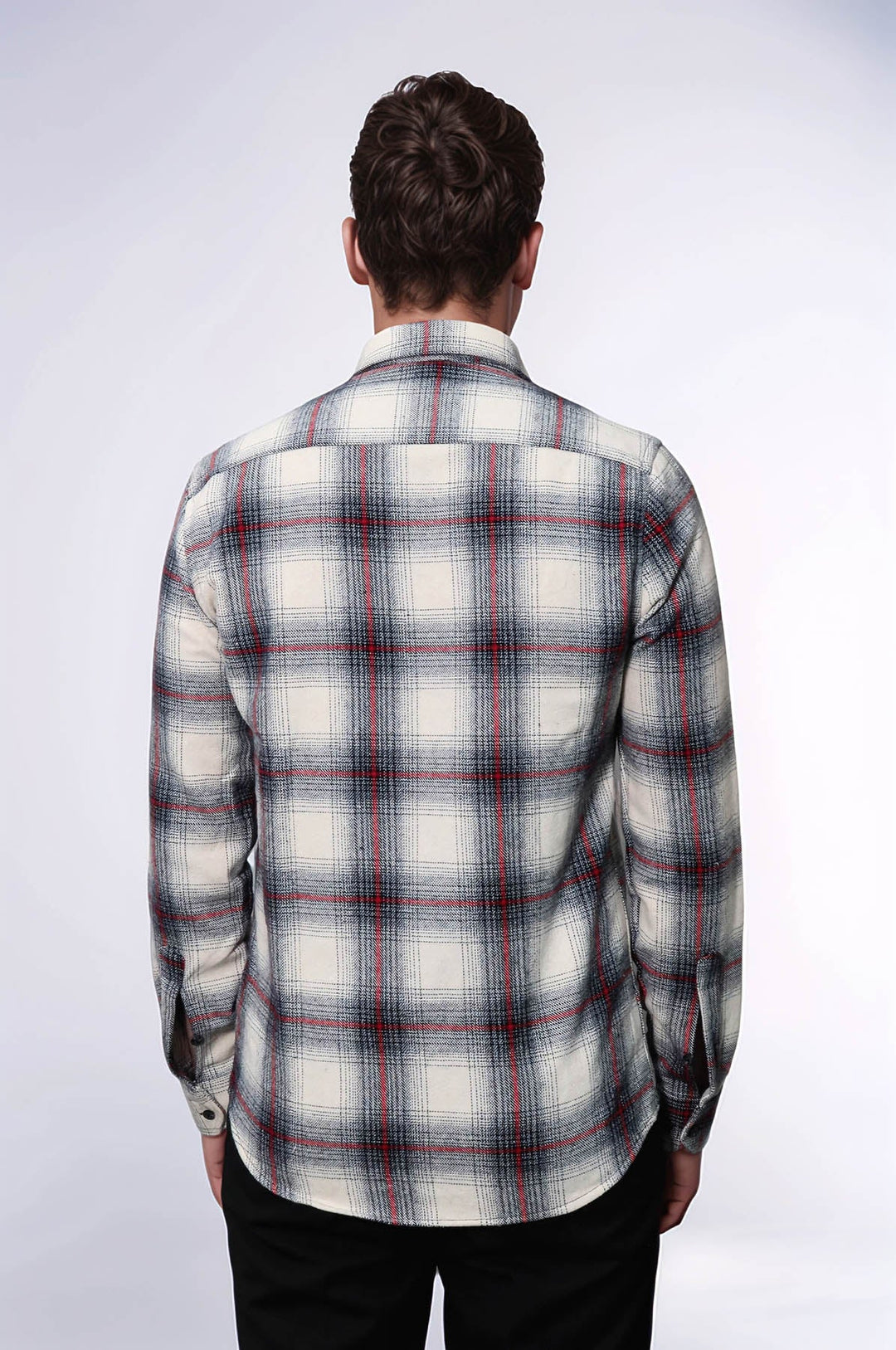 WSS Thick Checked Grey Men Lumberjack Shirt  - Rock Hill
