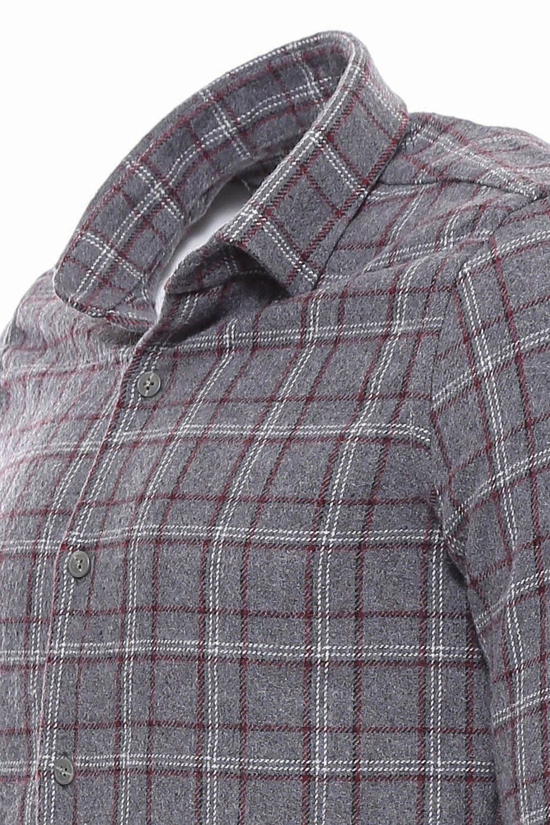 WSS Checked Grey Men Lumberjack Shirt  - Burlington