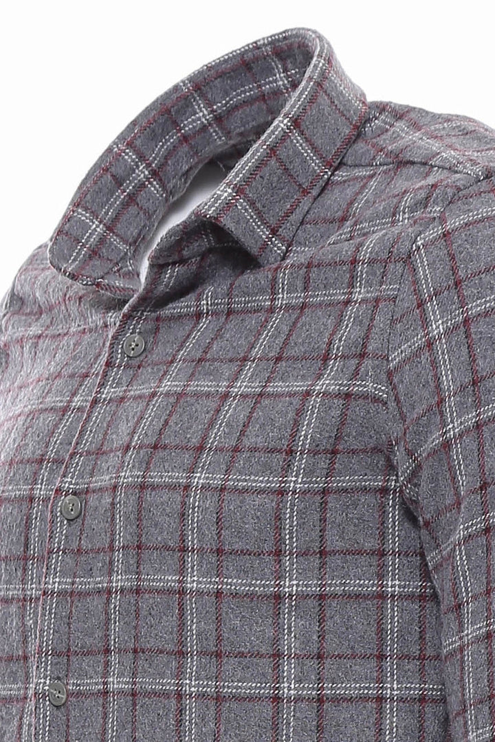WSS Checked Grey Men Lumberjack Shirt  - Burlington
