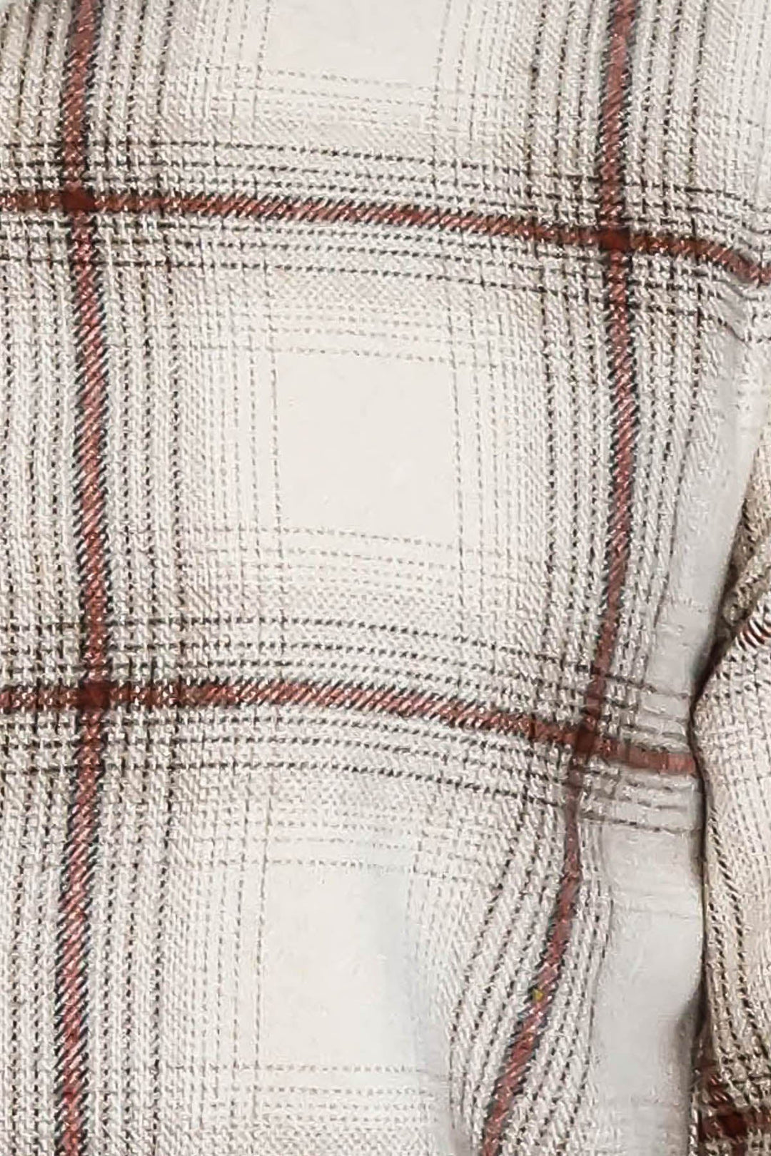 WSS Plaid Light Brown Men Lumberjack Shirt  - Tamazunchale