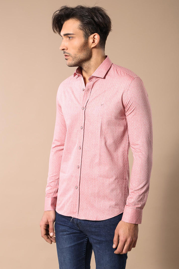 WSS Pink Cotton Shirt for Men  - Wilhelmshaven