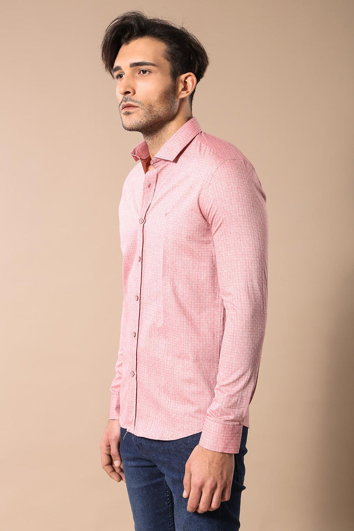 WSS Pink Cotton Shirt for Men  - Wilhelmshaven