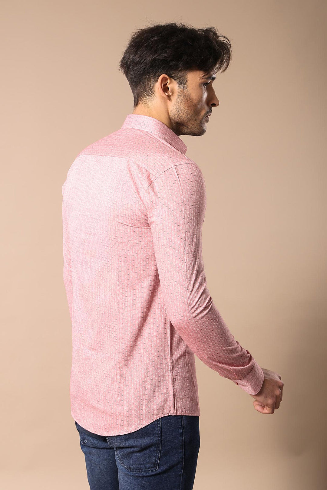 WSS Pink Cotton Shirt for Men  - Wilhelmshaven