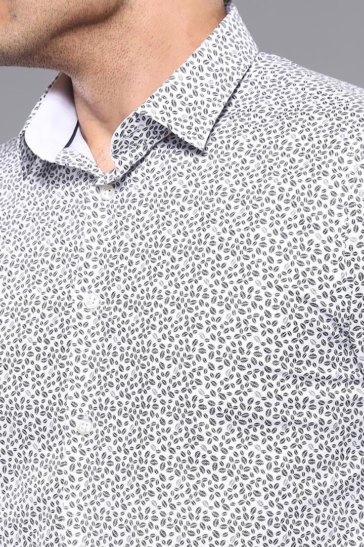 WSS Slim Fit Patterned Shirt  - Singen
