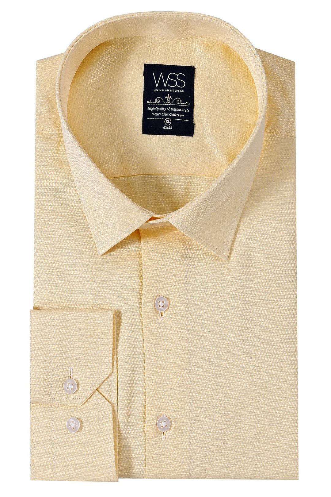 WSS Patterned Yellow Casual Shirt   - Welwyn Garden City