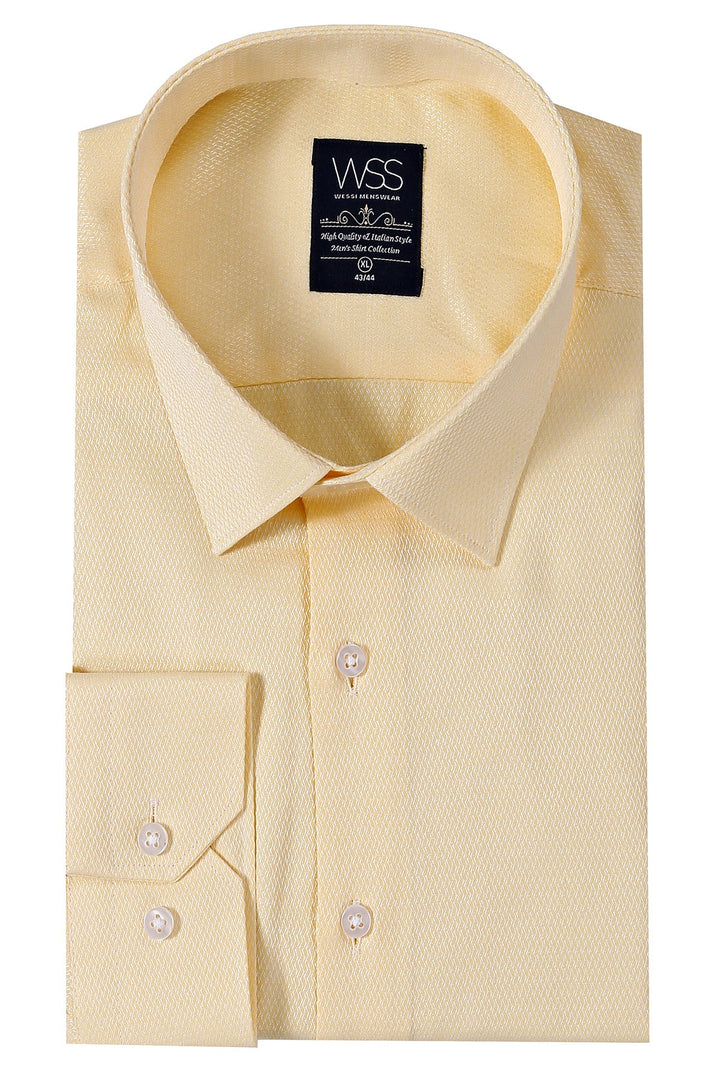 WSS Patterned Yellow Casual Shirt   - Welwyn Garden City