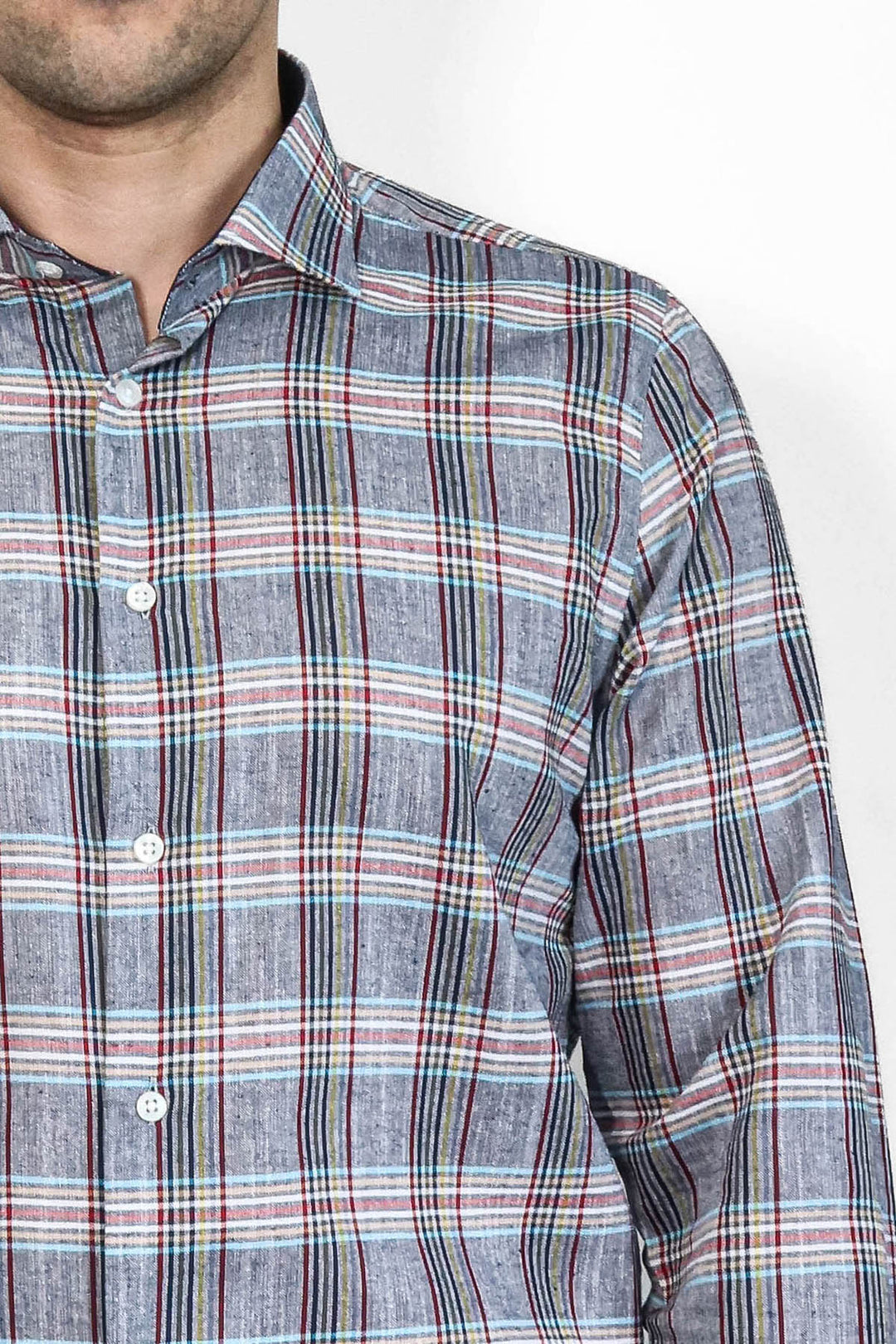 WSS Casual Blue Plaid Shirt  - Laindon