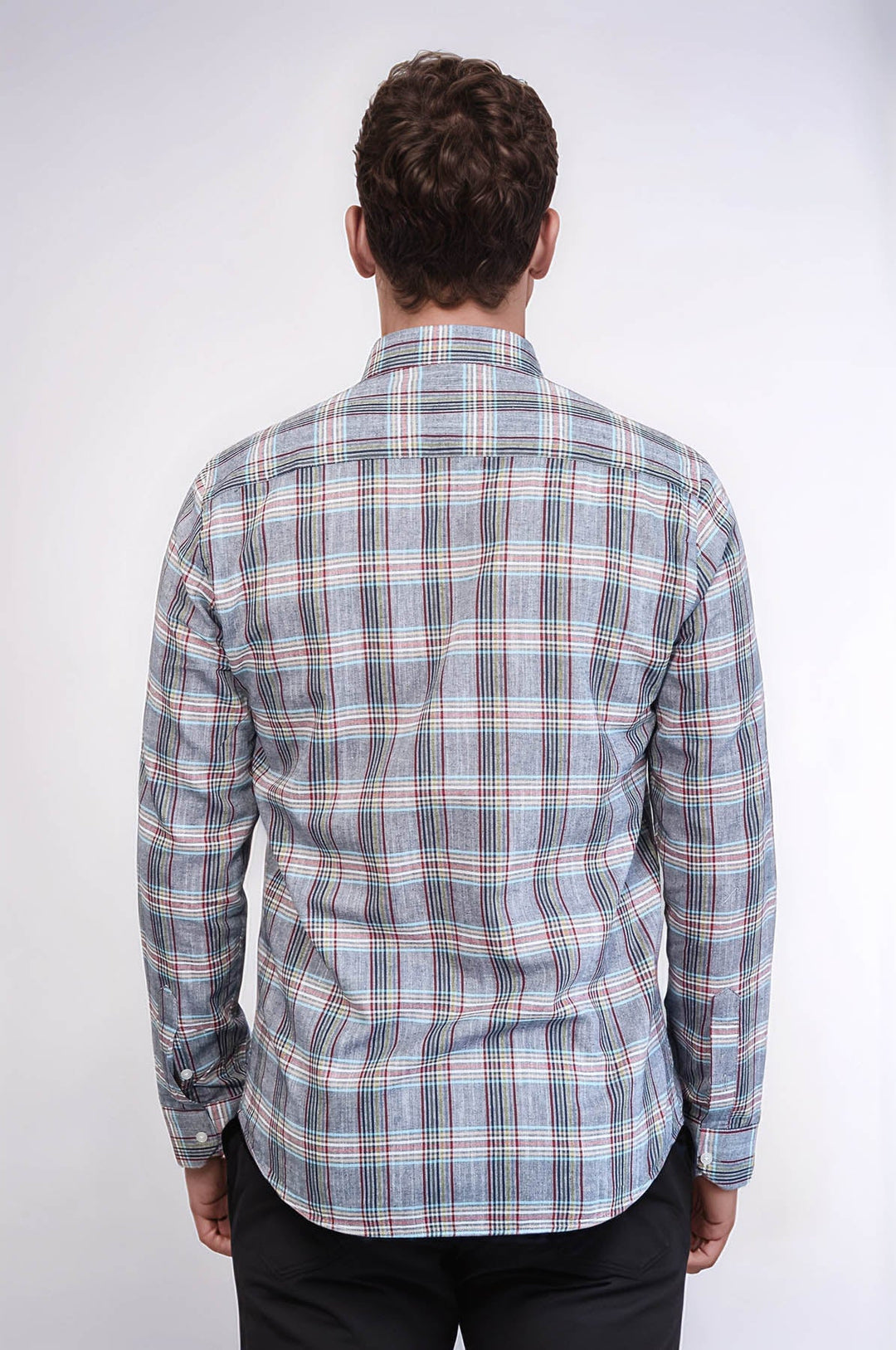 WSS Casual Blue Plaid Shirt  - Laindon