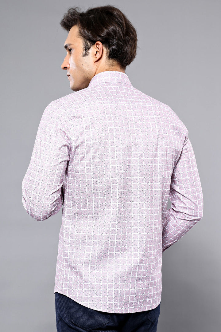 WSS Patterned Plaid Burgundy Shirt  - Peterborough