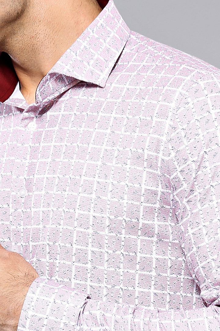 WSS Patterned Plaid Burgundy Shirt  - Peterborough