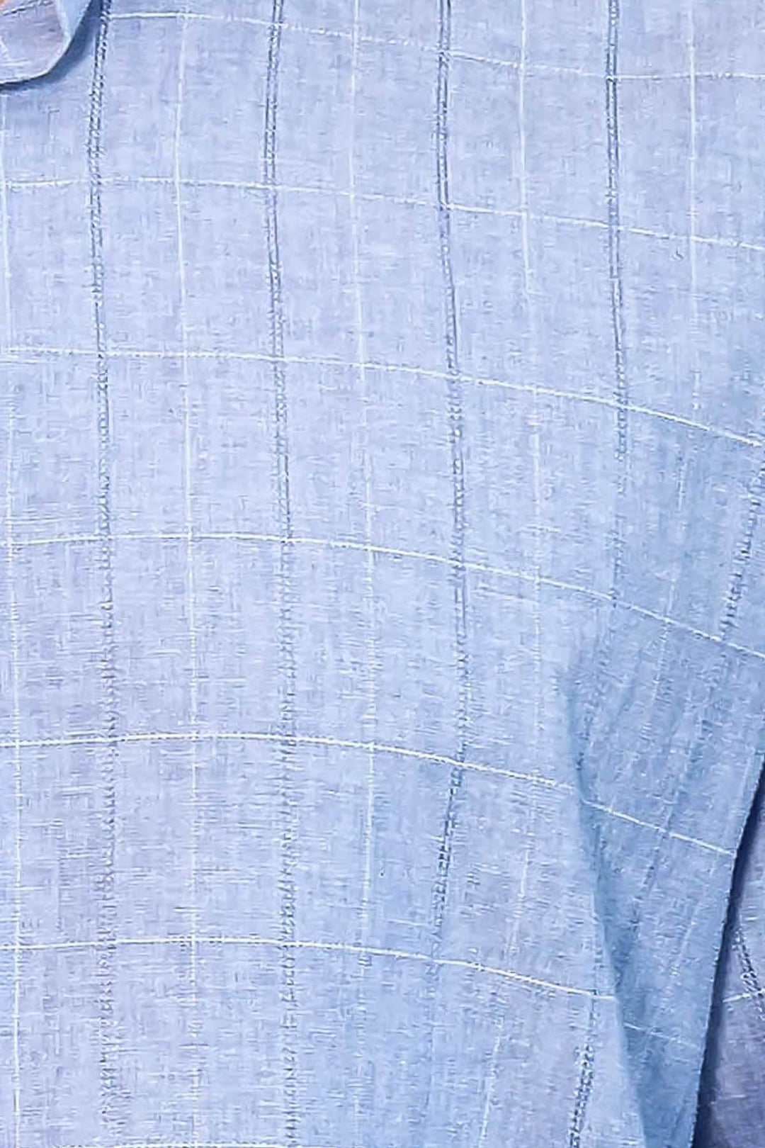 WSS Checked Long Sleeve Blue Shirt  - Waterford