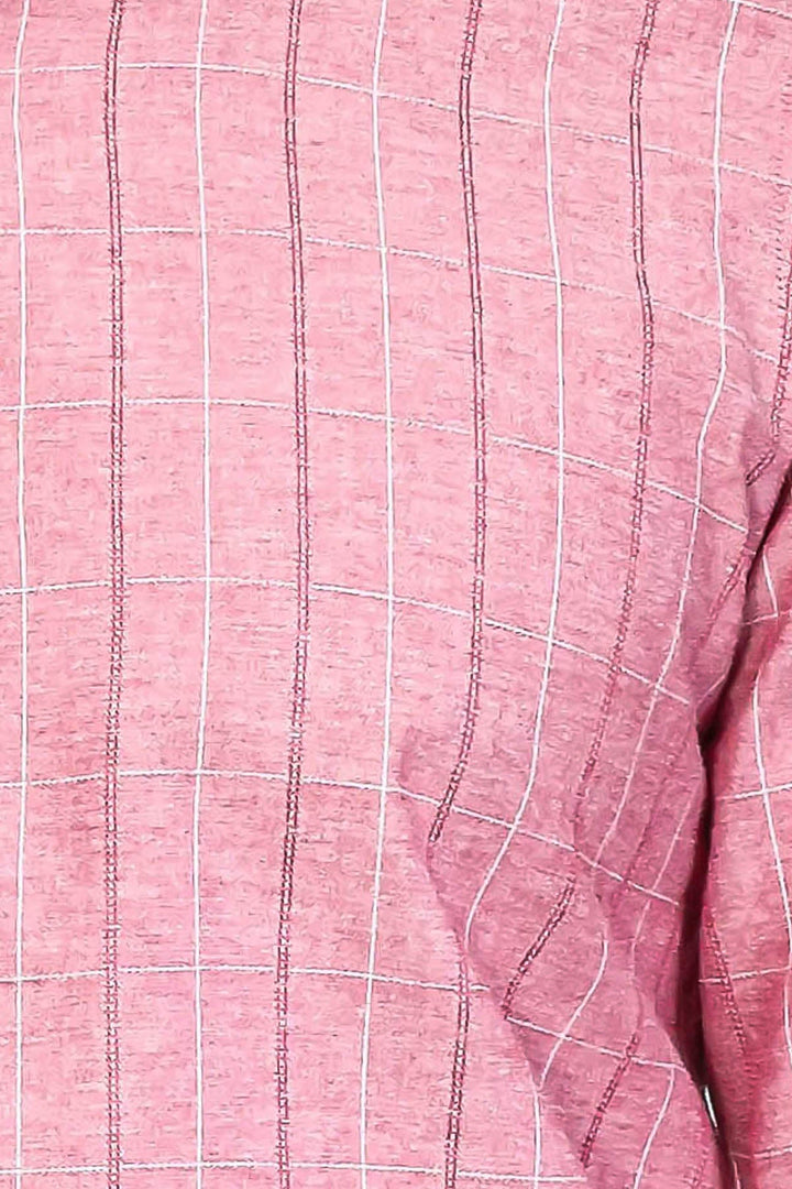 WSS Checked Light Burgundy Men's Shirt  - Harrisonburg