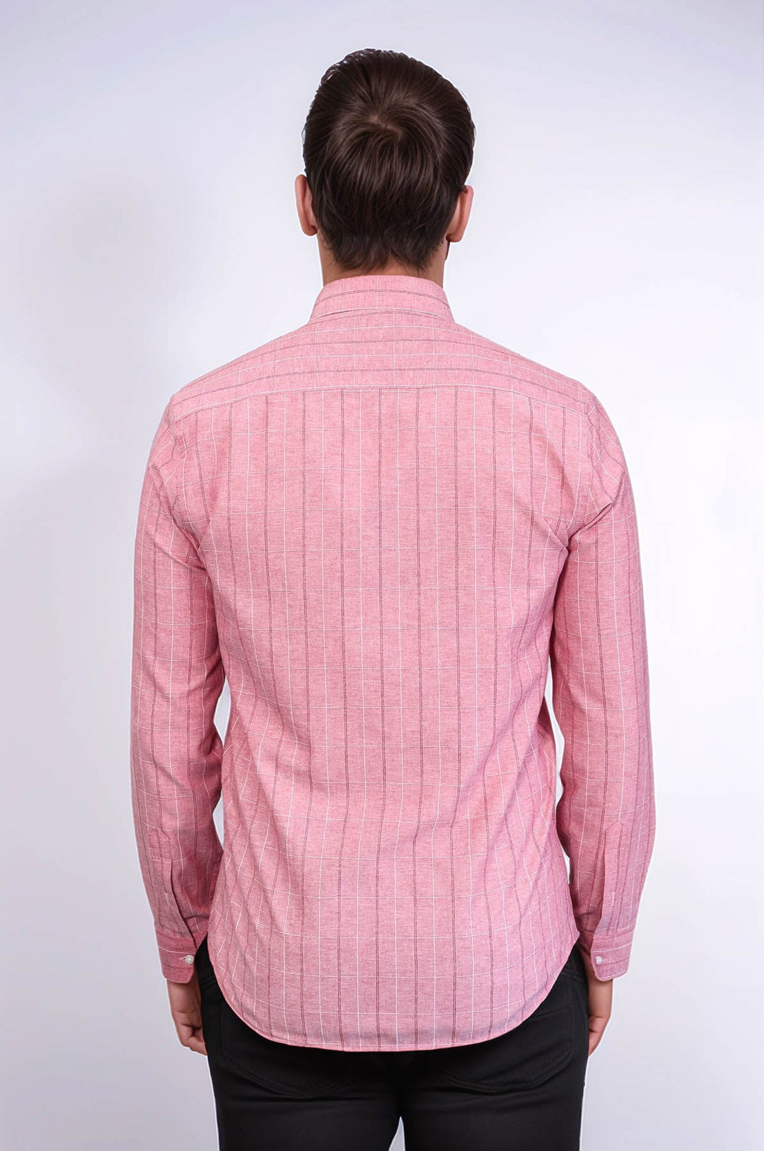 WSS Checked Light Burgundy Men's Shirt  - Harrisonburg