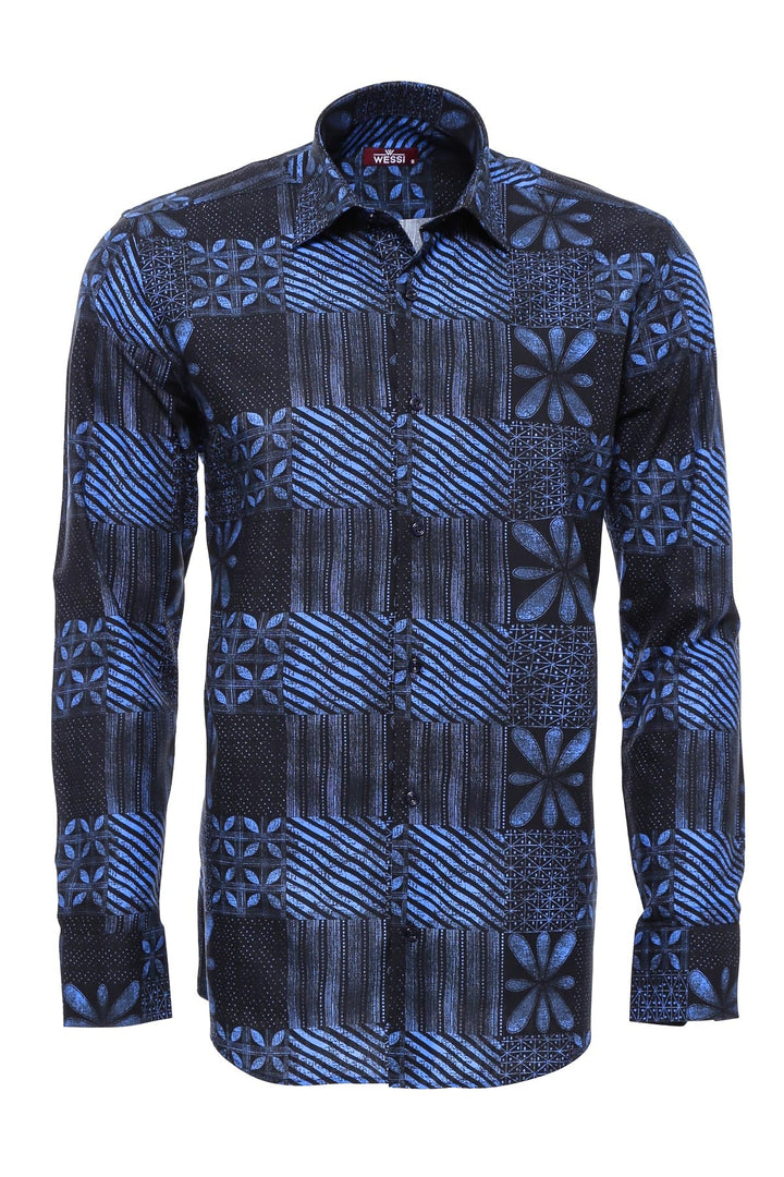 WSS Navy Blue Patterned Shirt  - Heidenheim