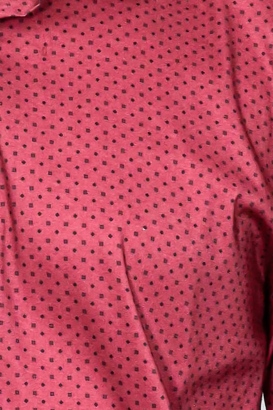 WSS Patterned Slim Fit Burgundy Men Shirt  - Aurora