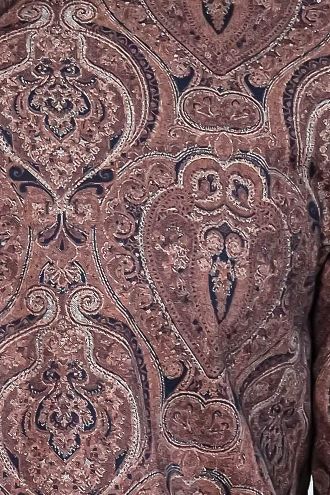 WSS Brown Patterned Slim Fit Men's Shirt  - Guildford