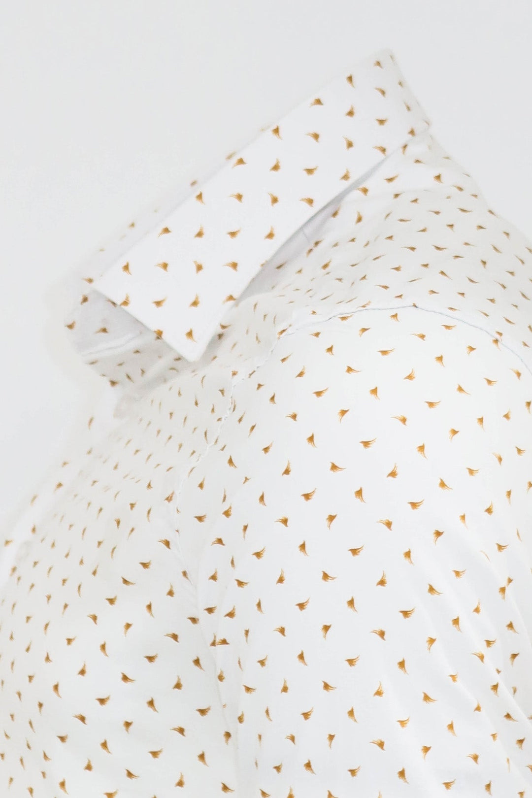 WSS Minimal Golden Print White Men's Shirt  - Tallahassee