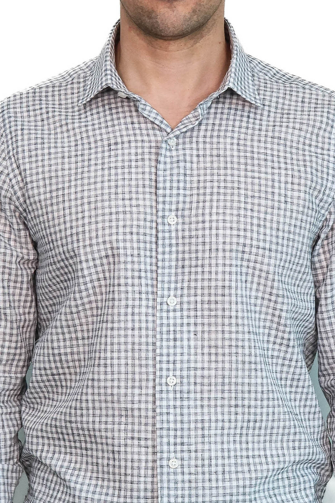 WSS Plaid Slim Fit Black Men Shirt  - Rocklin