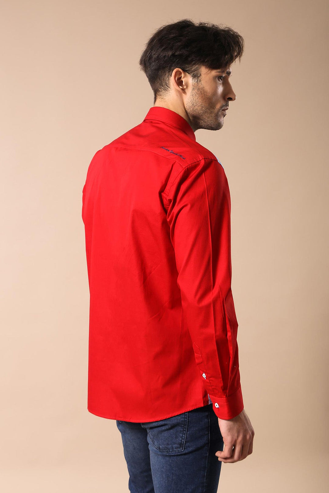 WSS Cruise Yachting Crested Red-White Shirt- - Carrollwood