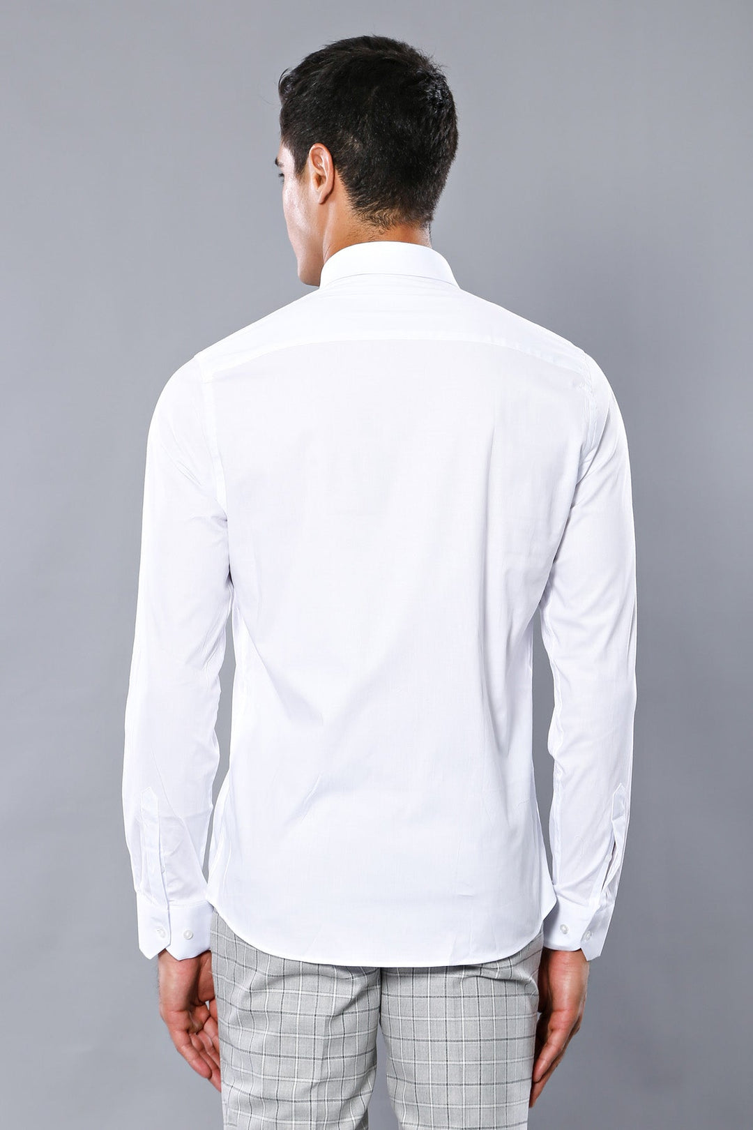 WSS Stretch Cotton White Men Dress Shirt  - Bradford West Gwillimbury