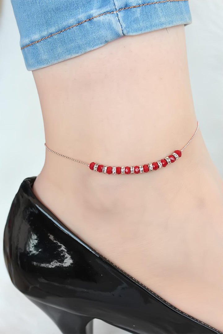 EBJ Burgundy Miyuki Stone Embroidery - Deva