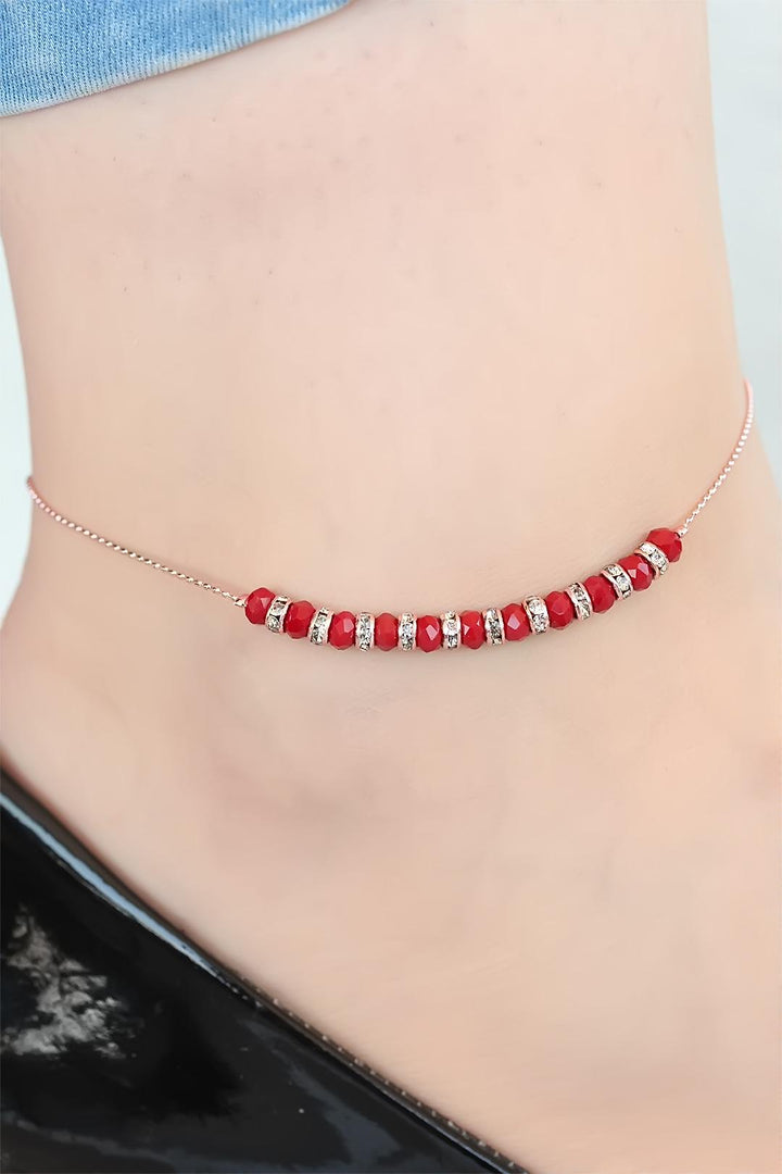EBJ Burgundy Miyuki Stone Embroidery - Deva