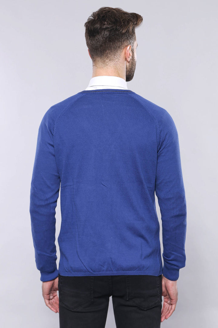 WSS Indigo Cotton Men's Knitwear  - Singen