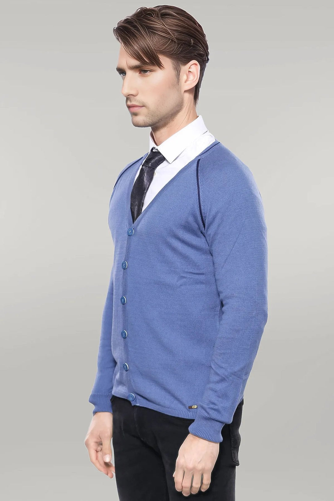 WSS Blue Cotton Knitwear  - Singen
