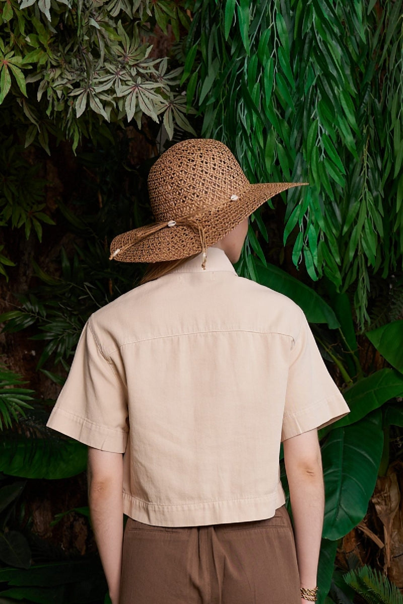 XLJ Short Sleeve Linen Shirt with Buttons Mixed - Oranienburg