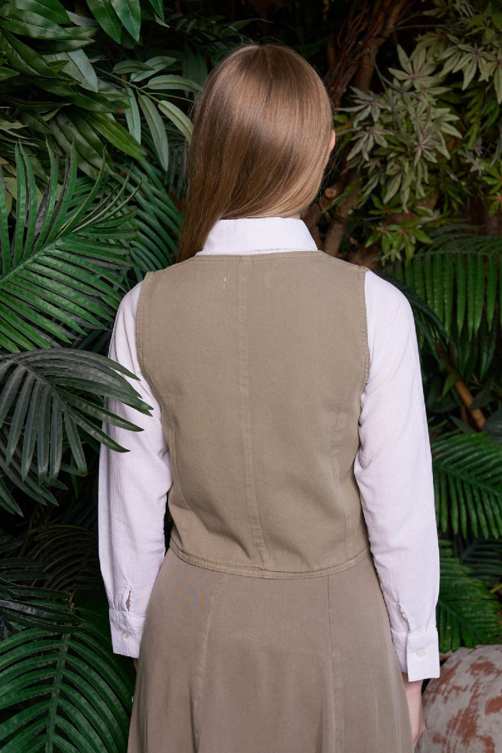 XLJ Linen Vest with Buttons - Gütersloh