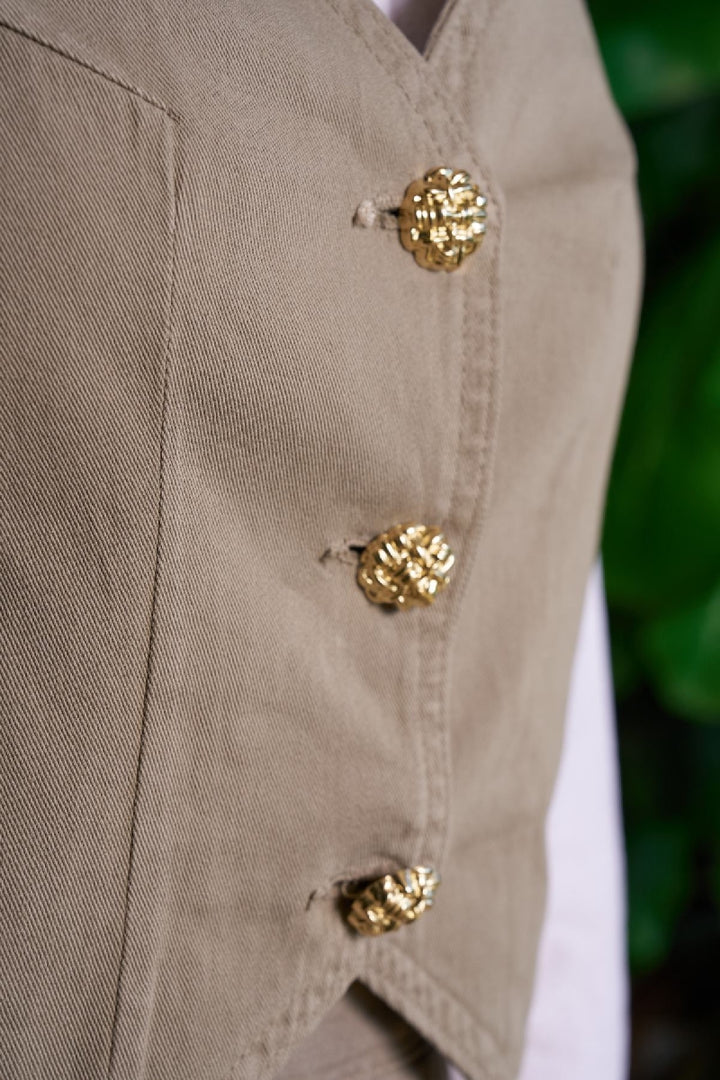 XLJ Linen Vest with Buttons - Gütersloh