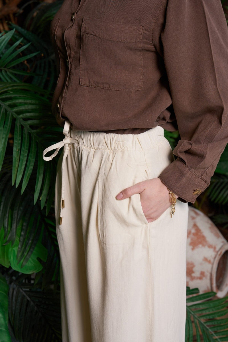 XLJ Elastic Waist Linen Pants - Post Falls